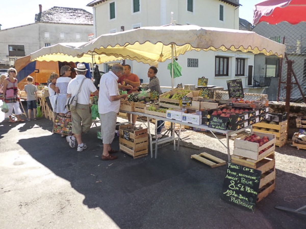 Markt van Villefranche de Panat